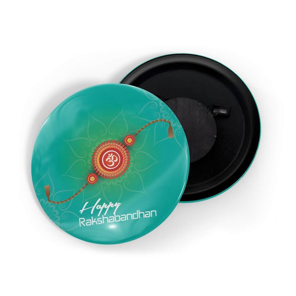 dhcrafts Fridge Magnet Blue Raksha Bandhan D2 Glossy Finish Design Pack of 1